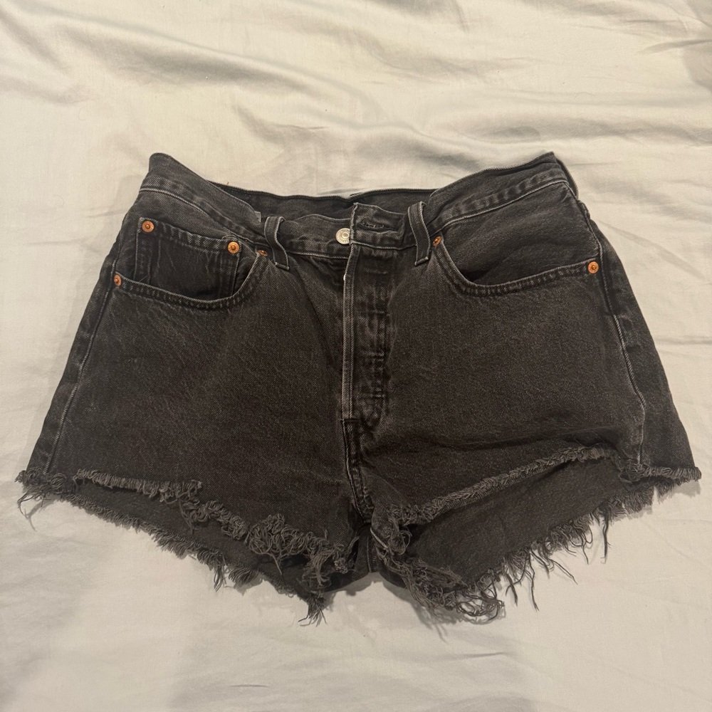 Levi's 501 Black Jean Shorts